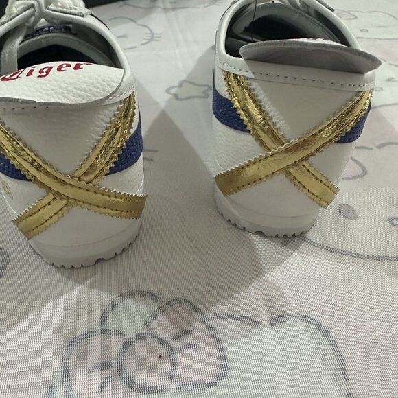 Onitsuka Tiger Blue And Red Striped White Sneakers - Picture 4 of 6